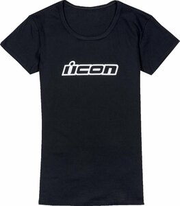 2XLサイズ - ブラック - ICON 女性用 Clasicon Tシャツ