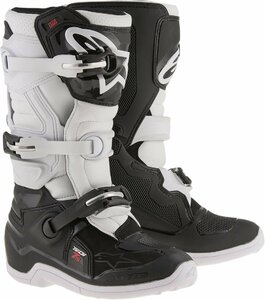 US 5 - ブラック/ホワイト - ALPINESTARS アルパインスターズ 子供用 Tech 7S ブーツ