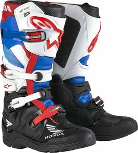 US 10 - ブラック/ホワイト/ブルー/レッド - ALPINESTARS アルパインスターズ Tech 7 エンデューロ Drystar ブーツ