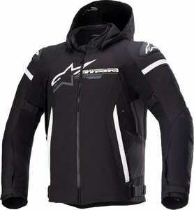 Mサイズ - ブラック/ホワイト - ALPINESTARS アルパインスターズ Zaca 防水 ジャケット