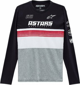 Mサイズ - ブラック/ヘザーグレー - ALPINESTARS アルパインスターズ Turbo 長袖 Tシャツ