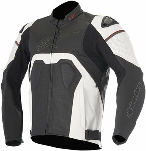 サイズ US 42 / EU 52 - ブラック/ホワイト - ALPINESTARS アルパインスターズ Core Airflow レザー ジャケット