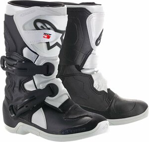 US 13 - ブラック/ホワイト - ALPINESTARS アルパインスターズ 子供用 Tech 3S ブーツ