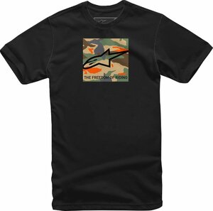 2XLサイズ - ブラック - ALPINESTARS アルパインスターズ Free カモ Tシャツ