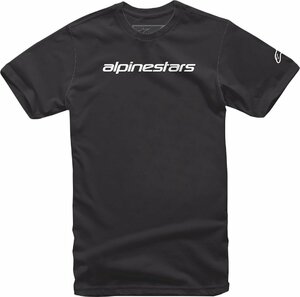 Lサイズ - ブラック/グレー - ALPINESTARS アルパインスターズ Linear Wordmark Tシャツ