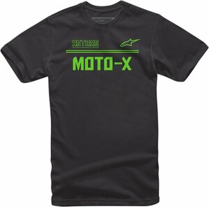 XLサイズ - ブラック/グリーン - ALPINESTARS アルパインスターズ Moto X Tシャツ