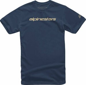 XLサイズ - ネイビー/ストーン - ALPINESTARS アルパインスターズ Linear Wordmark Tシャツ