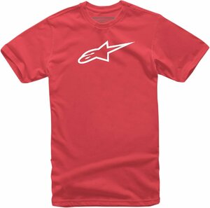 2XLサイズ - レッド/ホワイト - ALPINESTARS アルパインスターズ Ageless クラシック Tシャツ