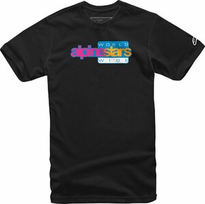 2XLサイズ - ブラック - ALPINESTARS アルパインスターズ World Wide Again Tシャツ