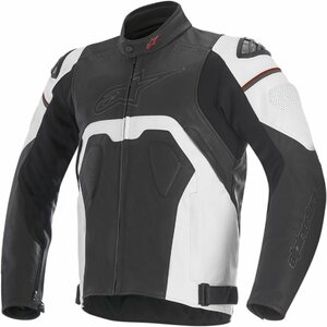 サイズ US 44 / EU 54 - ブラック/ホワイト - ALPINESTARS アルパインスターズ Core レザー ジャケット