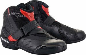 US 10.5 / EU 45 - ブラック/レッド - ALPINESTARS アルパインスターズ SMX1-R V2 ベンテッド ブーツ