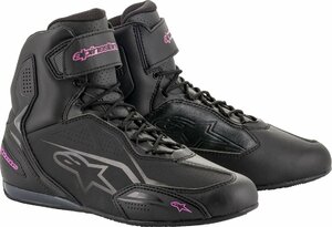 US 5.5 - ブラック/ピンク - ALPINESTARS アルパインスターズ 女性用 Stella Faster-3 シューズ