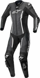  size US 12 / EU 48 - black / white - ALPINESTARS Alpine Stars Stella for women Missile one-piece suit 