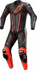 サイズ US 36 / EU 46 - ブラック/レッドフローレセント - ALPINESTARS アルパインスターズ Fusion 1ピース スーツ