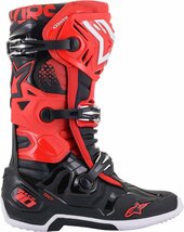 US 12 - ブラック/レッド - ALPINESTARS アルパインスターズ Tech 10 ブーツ_画像4