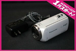 【6nP12007C】★1円スタート★Panasonicパナソニック★HC-V360MS★デジタルビデオカメラ★動作確認済み★ホワイト★バッテリー付き★現状品