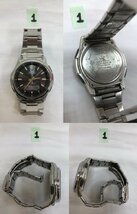 【6YS光01004F】★1円スタート★腕時計★カシオ★CASIO★ウェーブセプター★クォーツ★不動★稼働★タフソーラー★ソーラー電波時計★_画像2