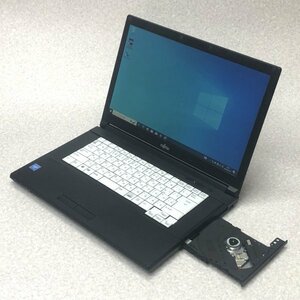 お宝アキバ/中古動作品7日保証 LIFEBOOK A576/R 15.6型 Celeron-3855U Win10Pro SSD256 メ4 充電99％3h 梱100 大7715