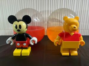 B/210 ユージン ディズニー でかガチャ ミッキーマウス プーさん レゴ風おもちゃ
