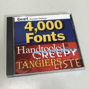 Z10863 ◆Snap！ 4000 Fonts Handtooled CREEPY TANGIERS LISTE Windows　PCソフト