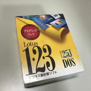 Z10933 ◆未開封品　Lotus 1・２・３　表計算ソフト　DOS/V PC98等　PCソフト