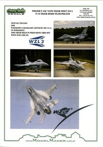 1/48 Model Maker decals ポーランド空軍　F-16C 2015タイガーミート デカール　