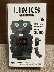 LINKS リンクス　ロボツール ブラック 工具セット　22TOOL　ロボット　ツール　目がLEDライト　新品 未開封