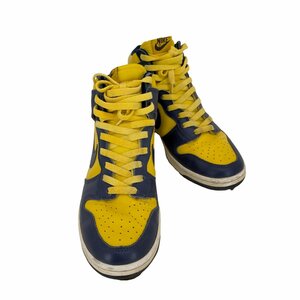 NIKE(ナイキ) 98年初期復刻 DUNK HIGH LE ハイカットスニーカー MICHIGAN メ 中古 古着 0208