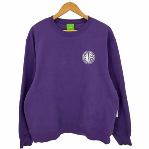 HUF(ハフ) REGIONAL PUFF CREW ロゴ スウェット メンズ import：L 中古 古着 0828