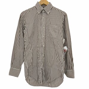 Makers Shirt 鎌倉(メーカーズシャツカマクラ) ストライプ ボタンダウンシャツ メンズ 15 中古 古着 0104