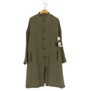 DEVOA(デヴォア) Coat Silk Linen Crazy Check コート シルク リネン ク 中古 古着 0144