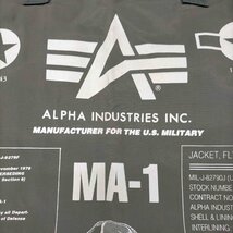 ALPHA INDUSTRIES(アルファインダストリーズ) MA-1 プリント ナイロントートバッグ 中古 古着 0849_画像6