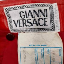 GIANNI VERSACE(ジャンニヴェルサーチ) MADE IN ITALY レザータイトスカート レ 中古 古着 0144_画像6