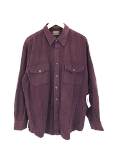 ST.JOHNS BAY(セントジョンズベイ) シャモアクロスワークシャツ メンズ import：XL 中古 古着 0223