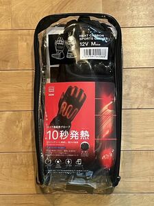 ラストです！2【送料無料】新品未使用ヒートマスター(HEAT MASTER) 12Vカーボンスポーツグローブ Mサイズ HEAT CARBON SPORTS GLOVES 