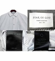 フィアオブゴッド FEAR OF GOD ■ FOURTH COLLECTION 【 DAD SHIRTS 】 サイドジップ ストライプ ダッド 半袖 シャツ 31119_画像3