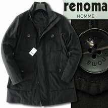 新品 3.3万 レノマオム 撥水 高密度 M-65型 フィールド コート M 黒 【J46763】 秋冬 renoma HOMME ブルゾン ジャケット メンズ_画像1