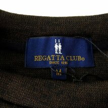 新品 レガッタクラブ 秋冬 メランジ クルーネック ニット フリース L 茶 【3WRC-R250_BN】 REGATTA CLUB プルオーバー カジュアル_画像10