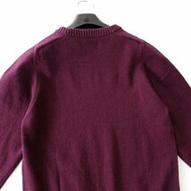 新品 今季 23AW gim エアロポステール DURABLE WOOL クルーネック ニット M ワイン 【I57604】 AEROPOSTALE 秋冬 メンズ ウール セーター_画像3