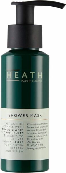 【HEATH/シャワーマスク 85ml -レモンの香り-】 メンズ ディープ クレンジング フェイスパック 洗顔前 ワンステップ 