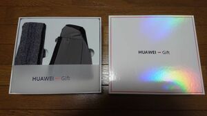 ※HUAWEI-GIFTファーウェイ非売品ノベルティランニングポーチバッグ＋制汗ヘアバンドセット未使用化粧箱付大手家電メーカー※