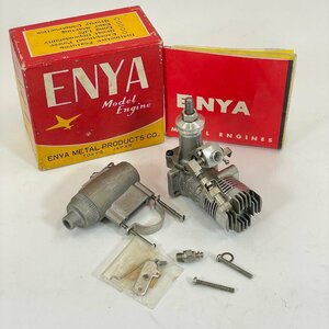 6126-60【 ENYA 】 エンヤ MODEL ENGINE モデルエンジン 19-V T.V. MODEL 4005 ラジコン パーツ 現状 動作未確認 ジャンク扱い