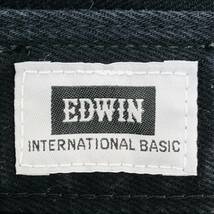 k2656 美品 EDWIN エドウイン デニムパンツ 1401 綿100％ ブーツカット ポケット W31 黒 メンズ 万能 古着 USED カジュアルデニムコーデ _画像8