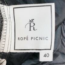 k2884 ROPE PICNIC ロペピクニック パンツ 麻混 ウエストゴム 薄手 ポケット サイズ40 グレー レディース ベーシックカジュアルスタイル _画像9