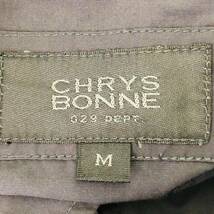 k3001 CHRY BONNE クライスボン シャツジャケット 綿混 ポケット M 黒 無地 メンズ シンプル シック 上品 ベーシックカジュアルスタイル _画像9
