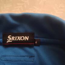 美品！　スリクソン　SRIXON / Z-STAR　半袖シャツ　サイズＭ（やや大きめ）　やや光沢 ブルー　ドライ速乾薄手生地_画像7