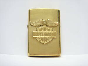 Zippo　ハーレーダビッドソン　イーグル　メタル付き　1993　ソリッドブラス？　メタル貼り　93年　Harley-Davidson　SOLID BRASS