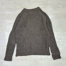 MHL エムエイチエル メンズ MARGARET HOWELL マーガレットハウエル MIX WOOL RIB KNIT ミックス ウール リブ ニット ブラウン 系 サイズ M_画像2