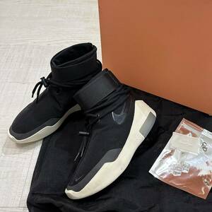 NIKE x FEAR OF GOD ナイキ フィア オブ ゴッド NIKE AIR SHOOT AROUND エア ショット アラウンド AT9915 001 BLACK ブラック 系 size 25cm