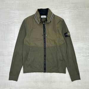 STONE ISLAND ストーンアイランド mit integr herausnehmbarer Kapuze in Kragen コットン ニット x コットン ドッキング ジャケット L